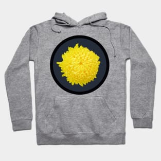 Yellow Chrysanthemum Flower Circle Frame Hoodie